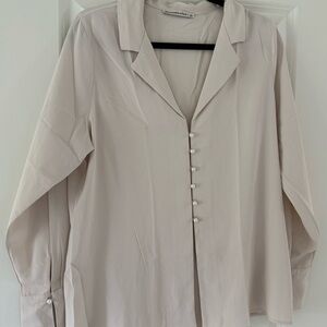 Abercrombie Pearl Button-Up Blouse